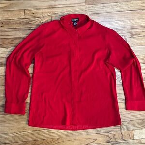 Express Bold Red Long Sleeve Shirt